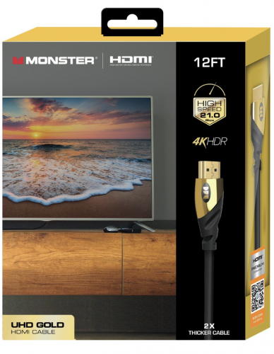 Monster 12ft 4K UHD Gold HDMI Cable