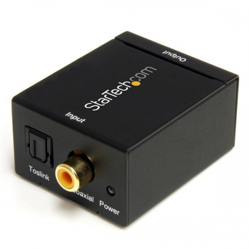 Toslink to Stereo RCA Audio Converter